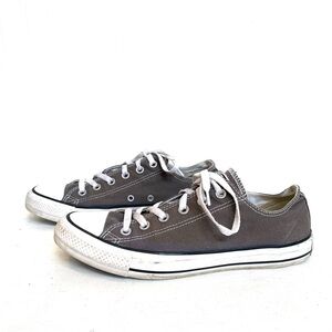 Converse Chuck Taylors Dark Gray Men’s Discounted Shoes Size 8